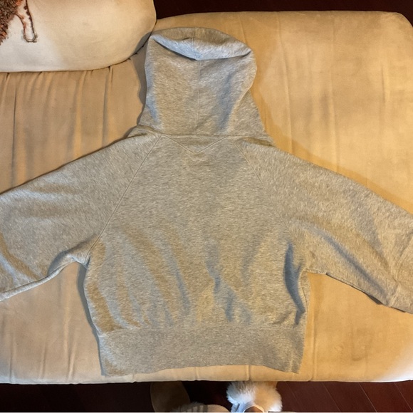 Victoria’s Secret X Sexy Sport 2-way zip cropped hoodie 3/4 length sleeves L - Picture 5 of 7